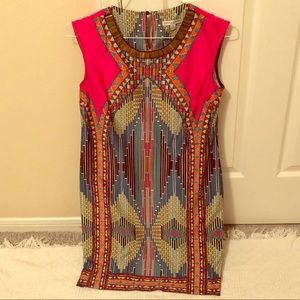 Multi color, Egyptian style mini dress